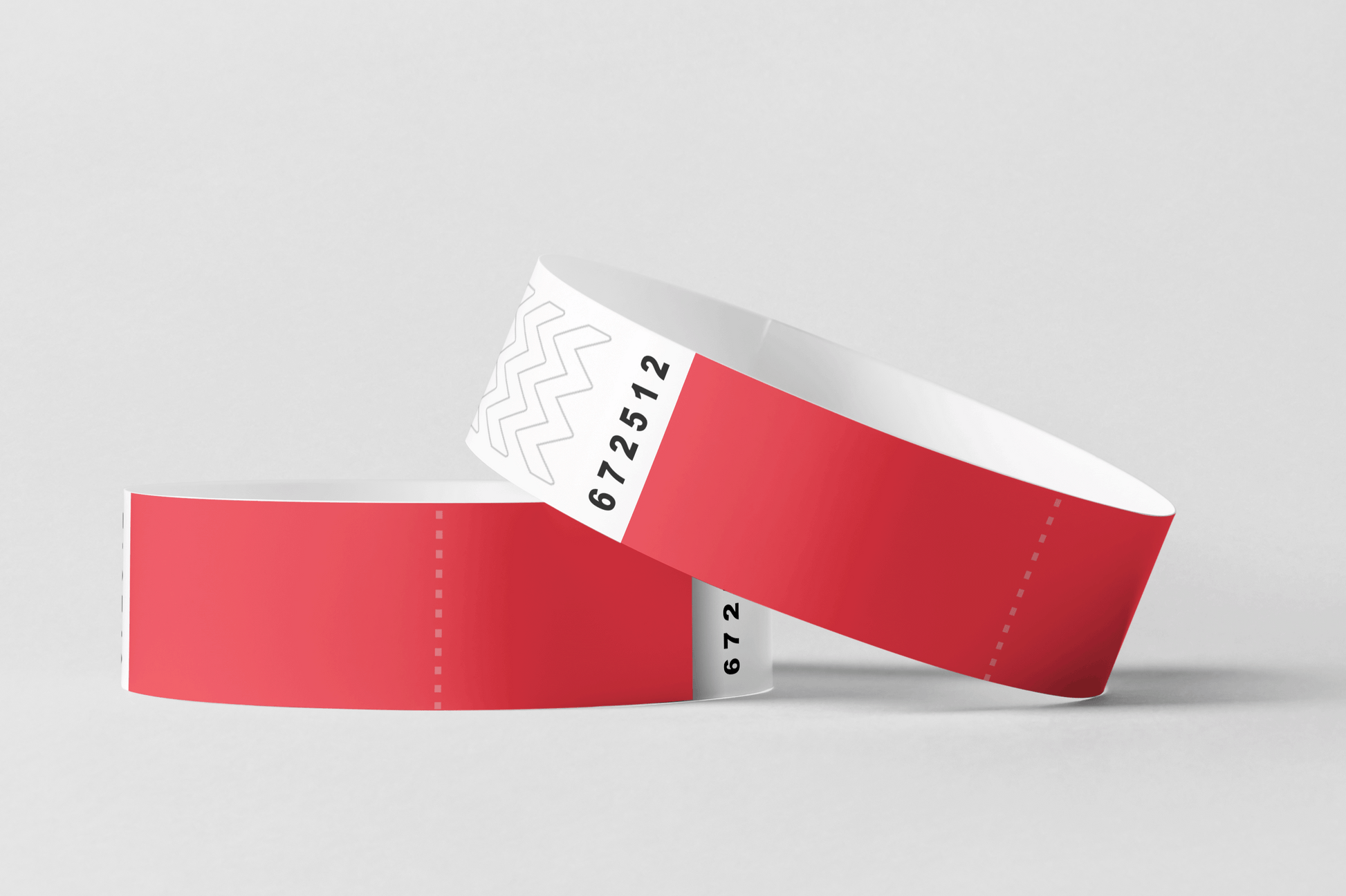 Paper Wristbands With Coupon Paper wristbands JM Band UK 10 Red