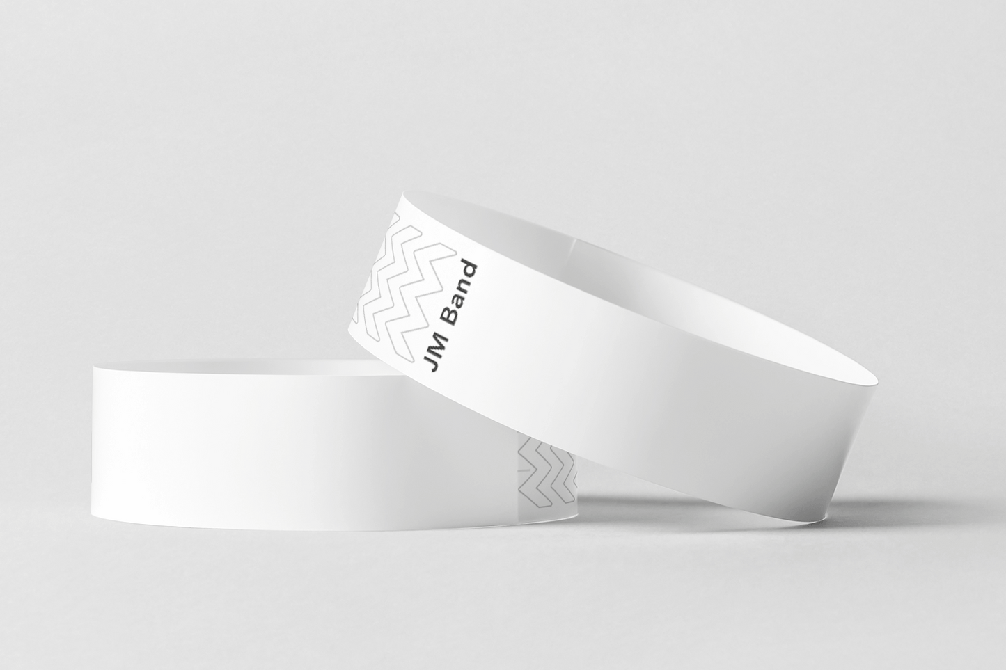 Paper Wristbands - Plain Stock Paper wristbands JM Band UK 10 White