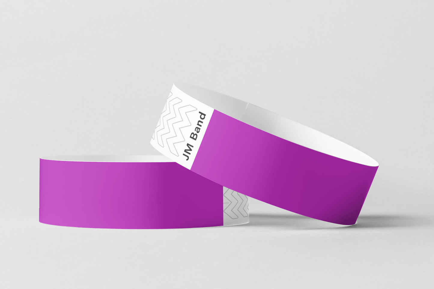 Paper Wristbands - Plain Stock Paper wristbands JM Band UK 10 Purple