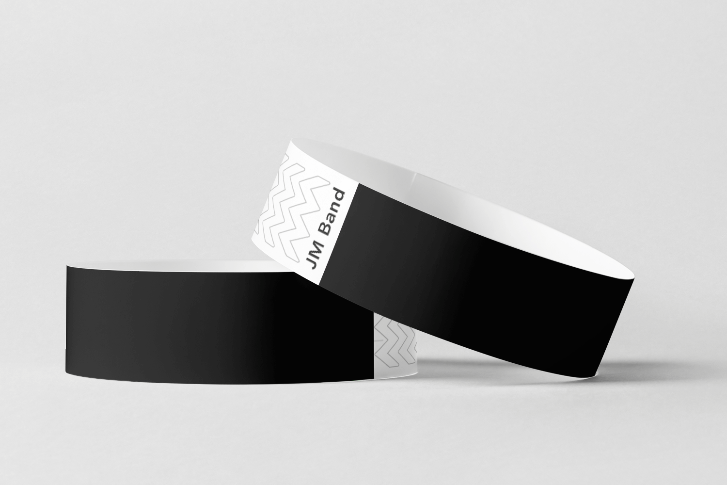 Paper Wristbands -  Plain Stock Paper wristbands JM Band UK 10 Black