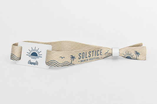 RFID wristband made of cotton fabric with print from JM Band®