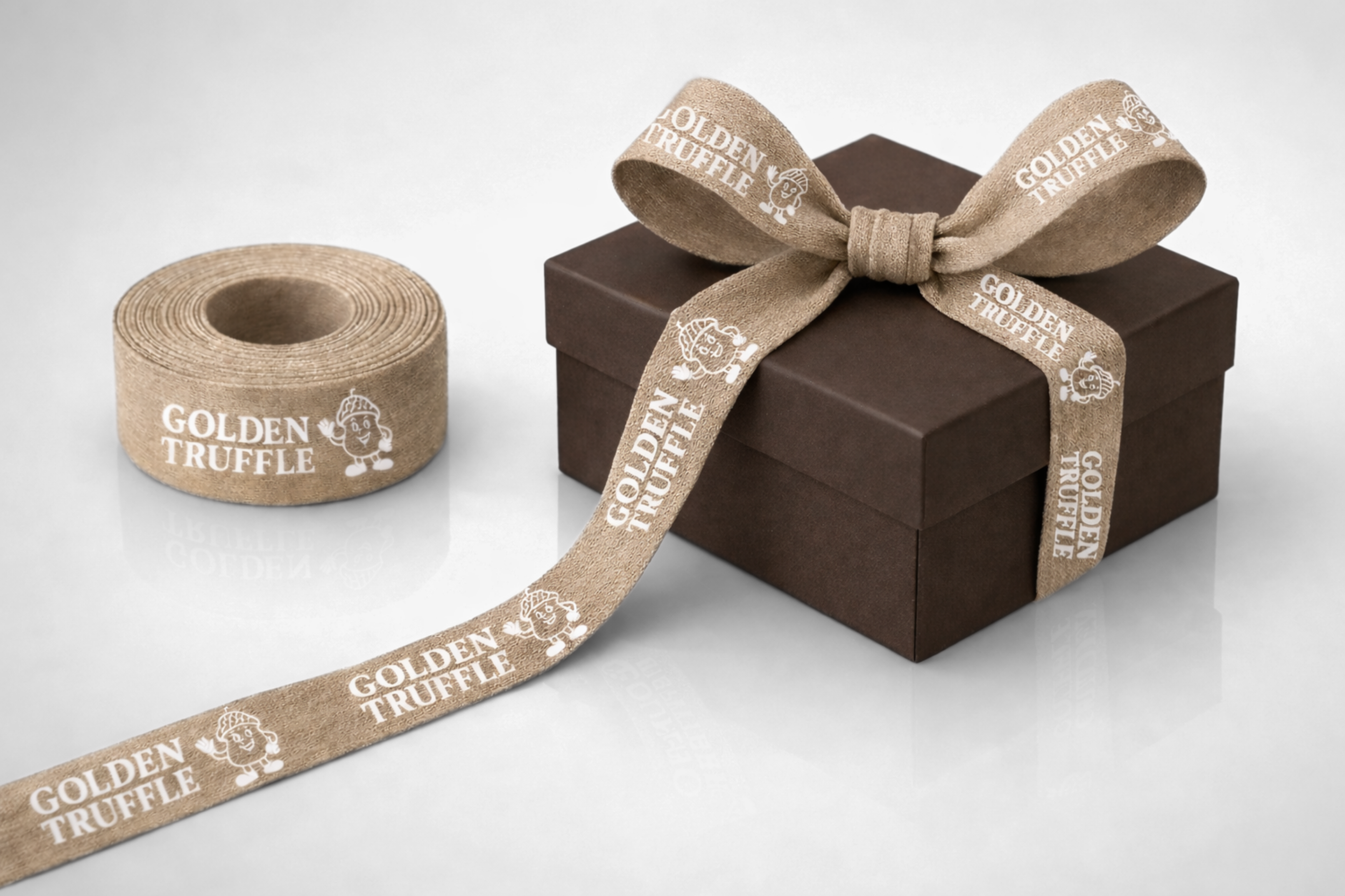 Custom-Made Enviromentaly Friendly Gift Ribbons Made Of Bamboo Fabric