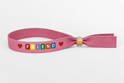 Bamboo Fabric Wristband with Color Print