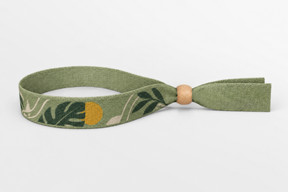 Bamboo Fabric Wristband with Color Print