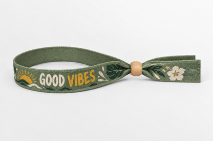 Bamboo Fabric Wristband with Color Print