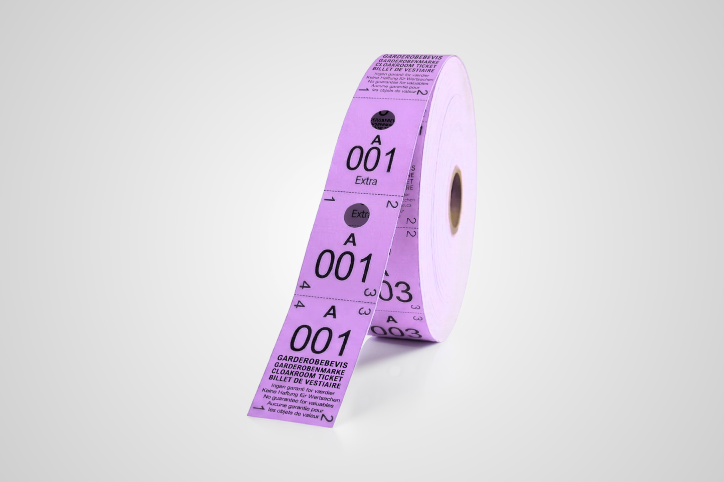 Cloakroom Tickets 3-Parts (500 pcs)
