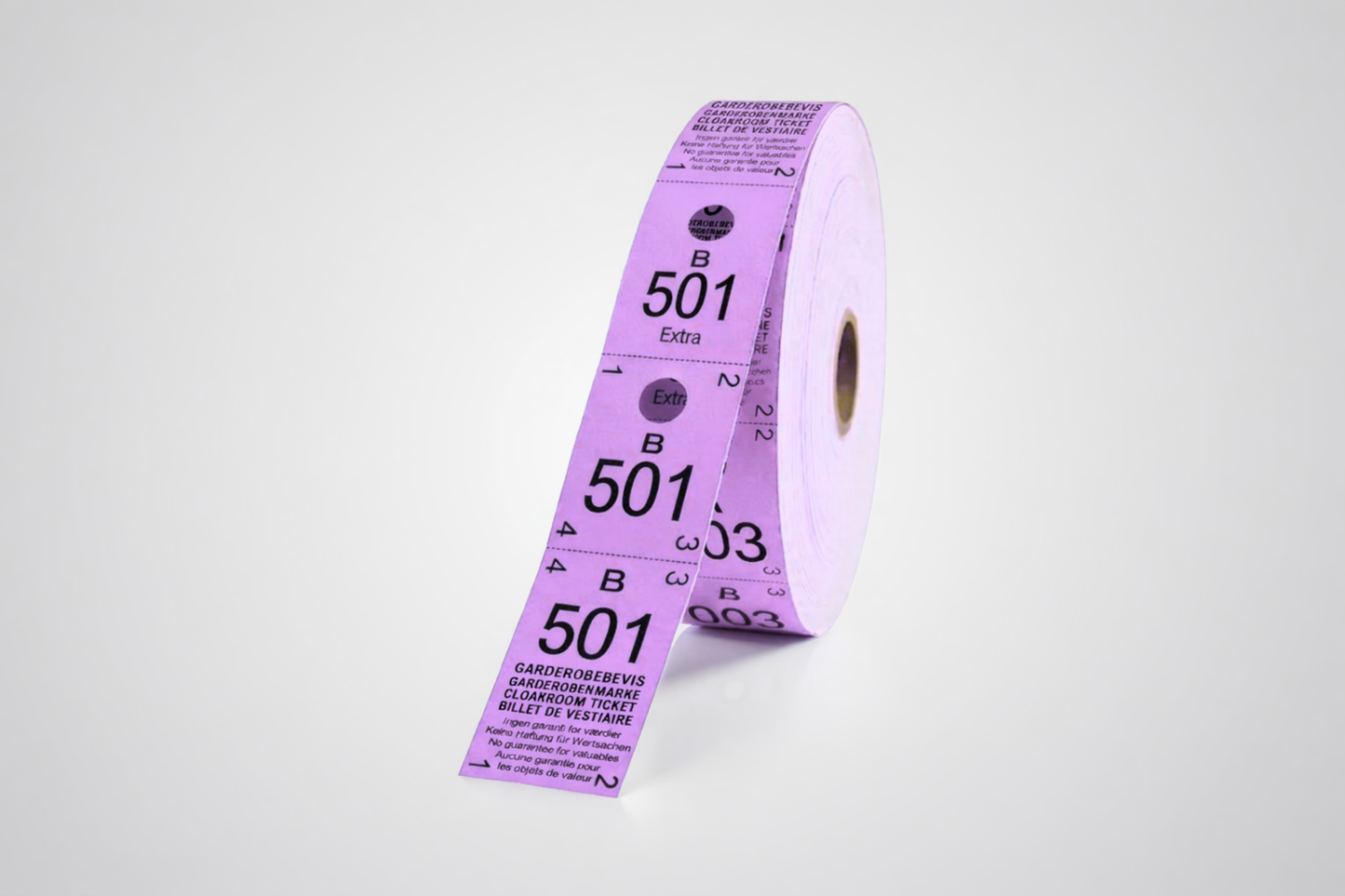 Cloakroom Tickets 3-Parts (500 pcs)