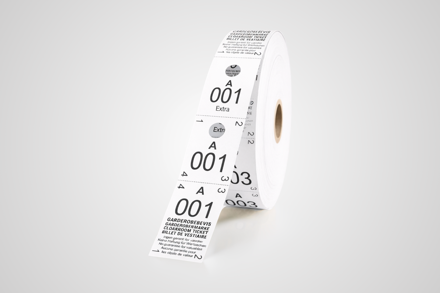 Cloakroom Tickets 3-Parts (500 pcs)