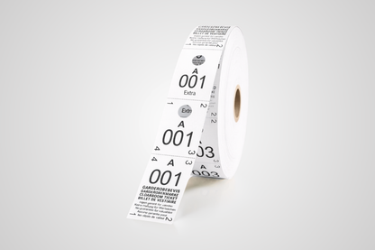 Cloakroom Tickets 3-Parts (500 pcs)