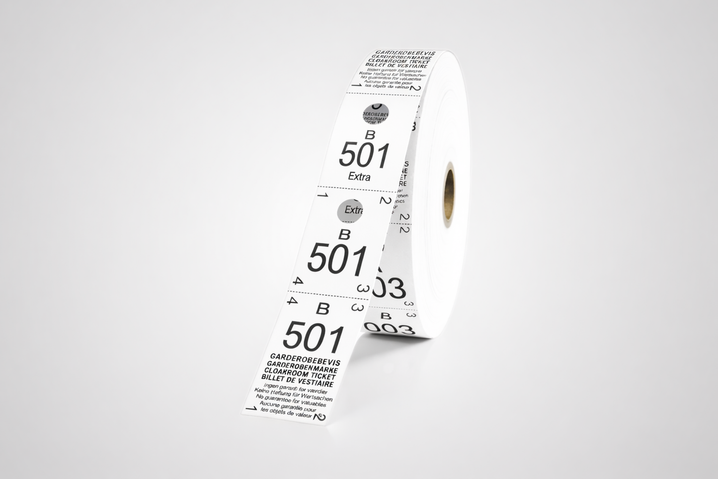 Cloakroom Tickets 3-Parts (500 pcs)