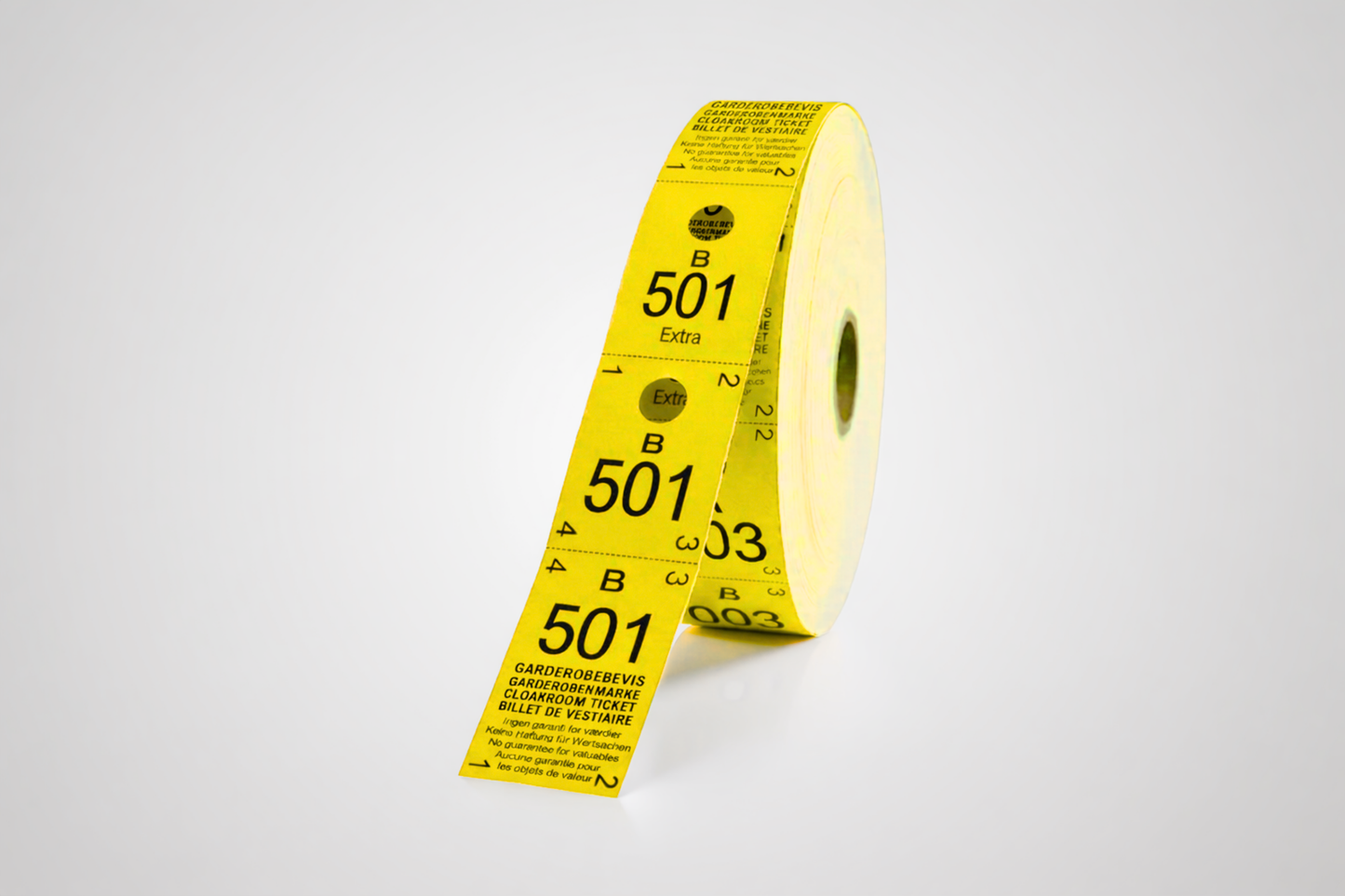 Cloakroom Tickets 3-Parts (500 pcs)