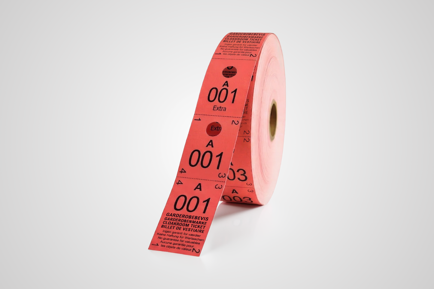 Cloakroom Tickets 3-Parts (500 pcs)