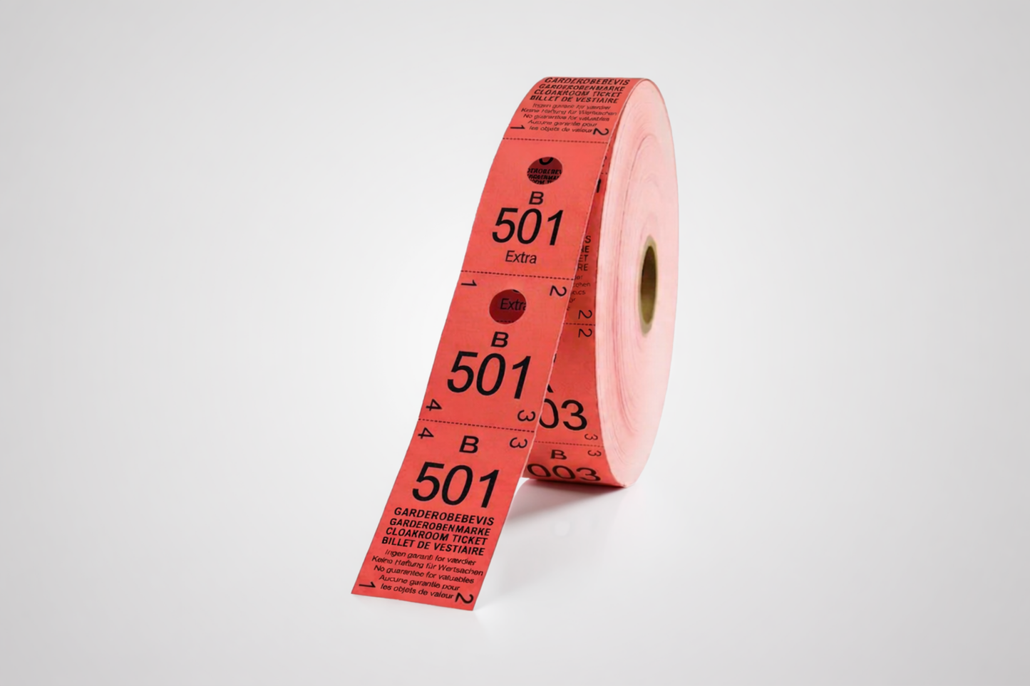 Cloakroom Tickets 3-Parts (500 pcs)