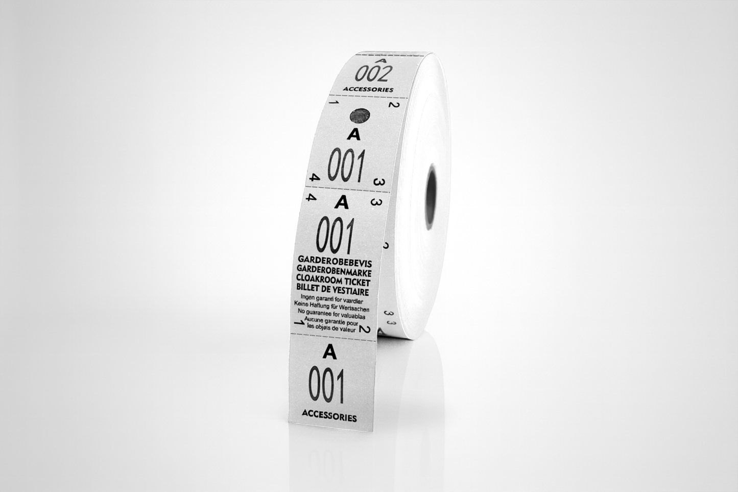 Cloakroom Tickets 3-Parts (500 pcs)