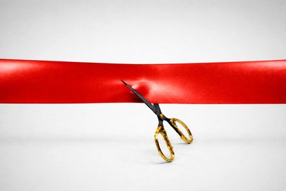 Coloured Inauguration Ribbons without Print