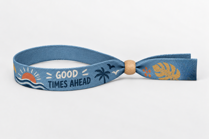 Cotton bracelets with color print