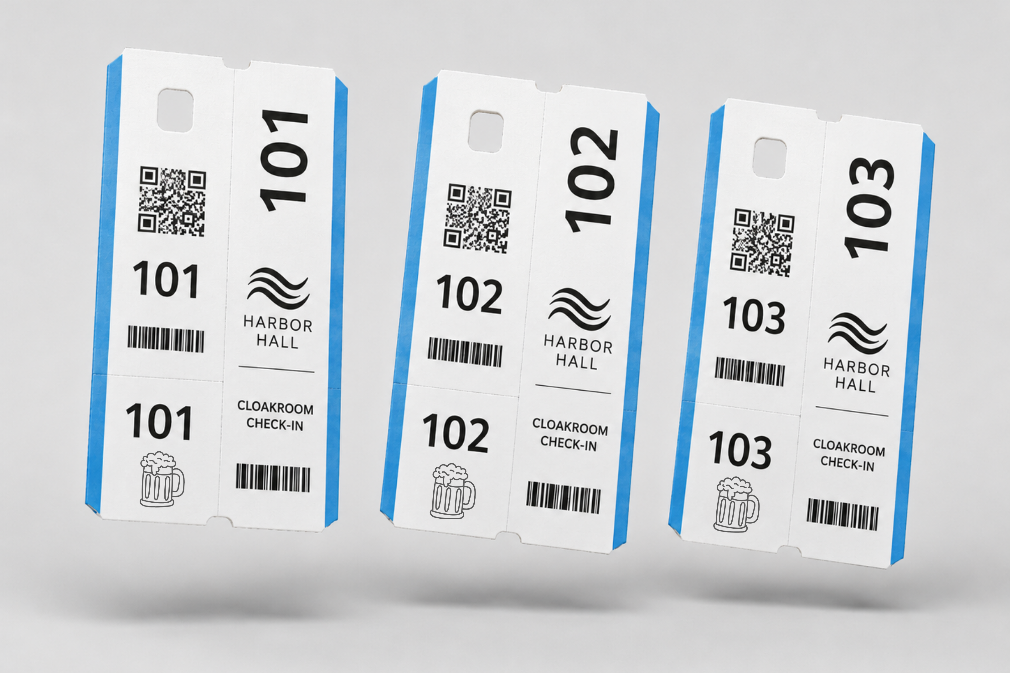 Cloakroom Tickets