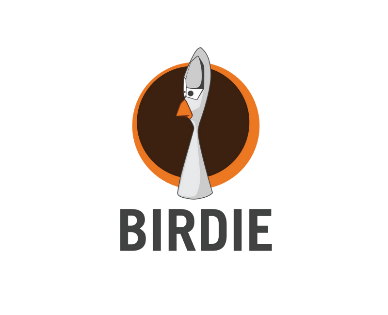 Logo with birdie