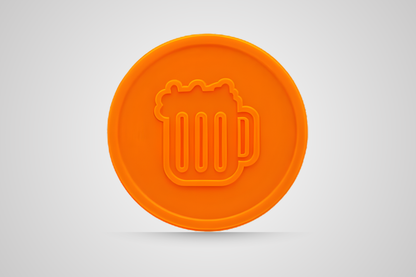 Embossed Drink Token Voucher