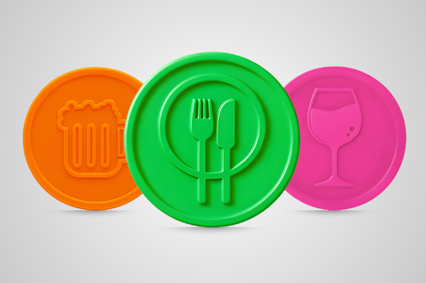 Embossed Drink Token Voucher