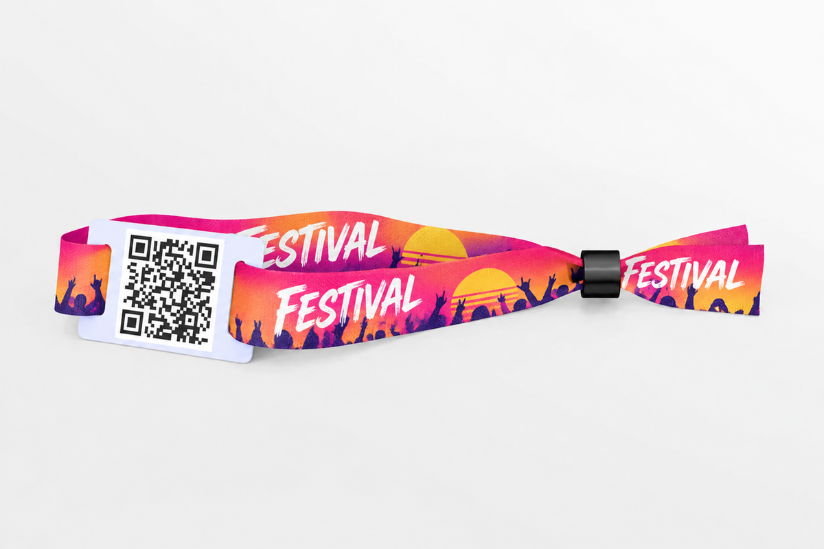 Fabric QR Code wristbands