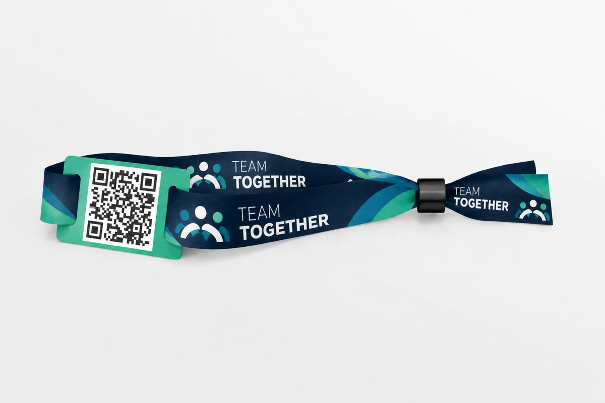 Fabric QR Code wristbands
