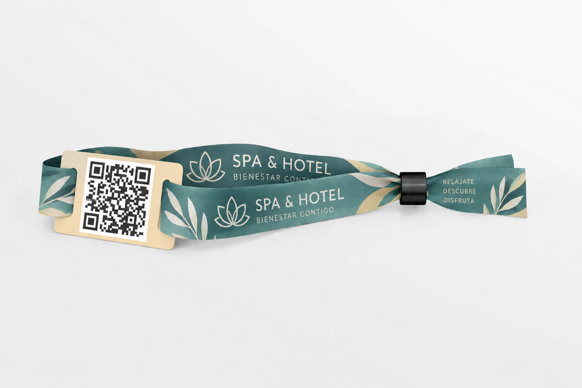 Fabric QR Code wristbands