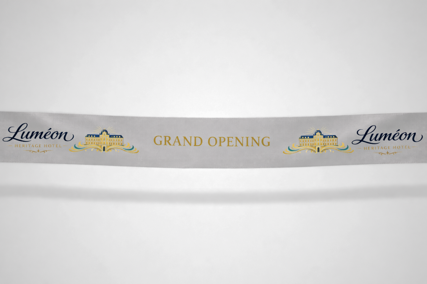 Inauguration Ribbon with Colour Print