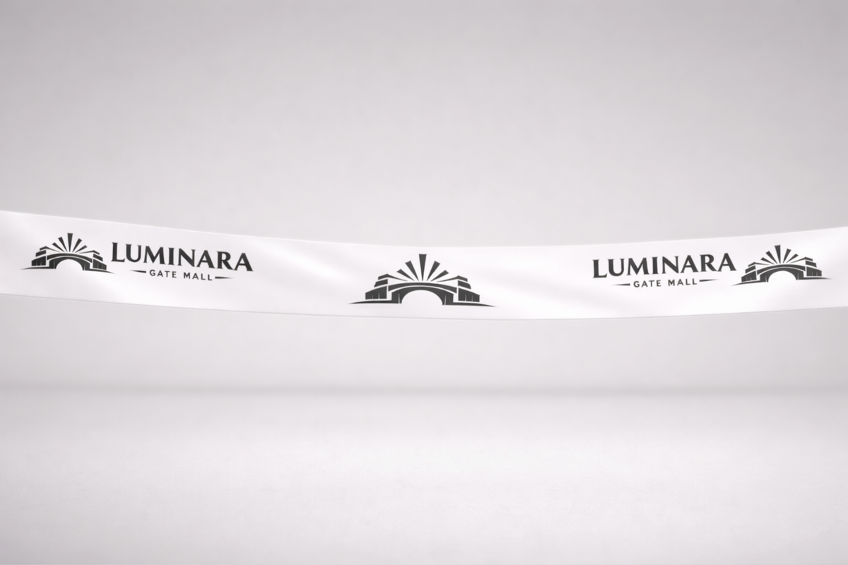 Inauguration Ribbon ECO Satin with Print