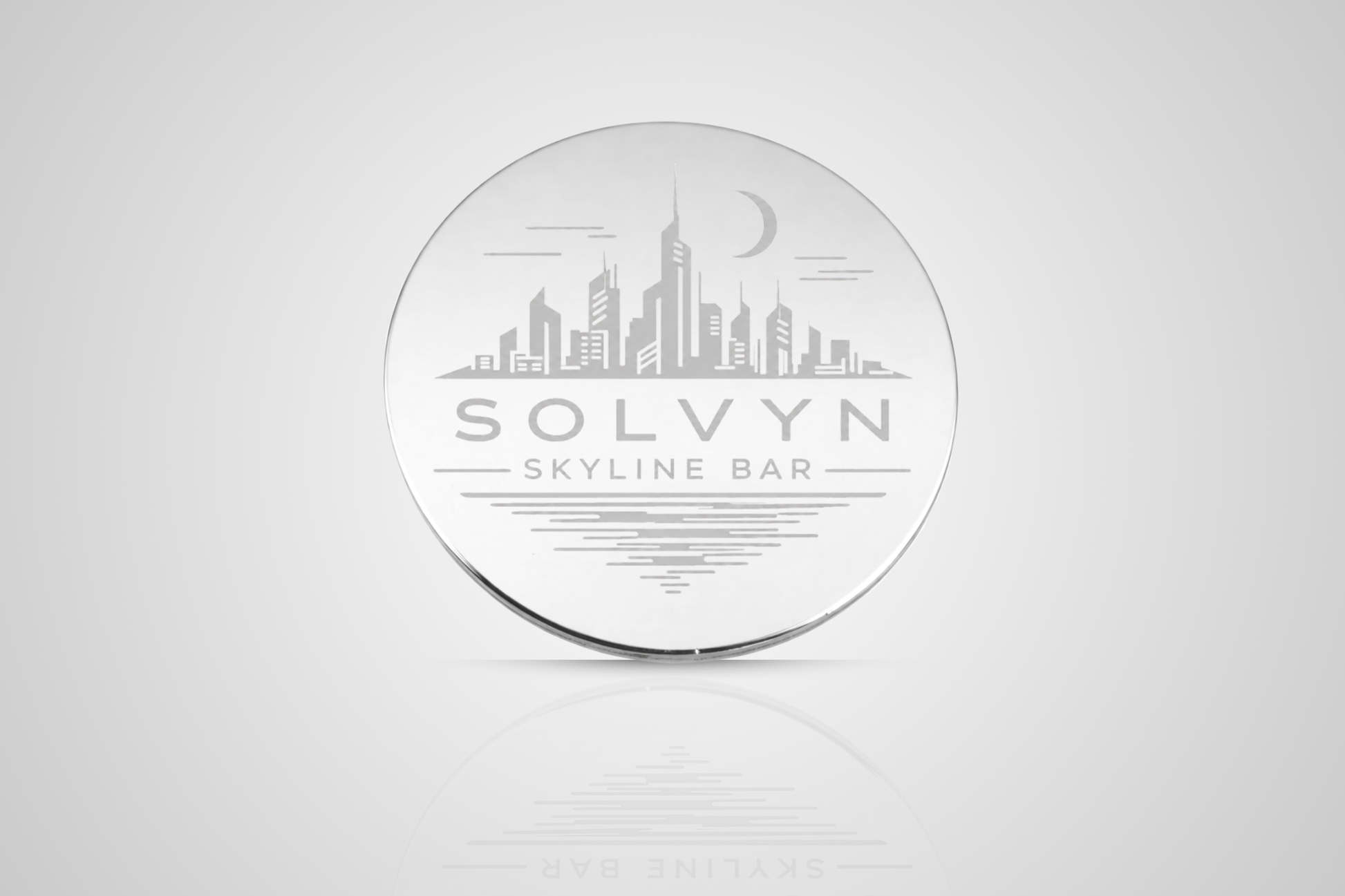Metal tokens in silver with engraved logo from JM Band®