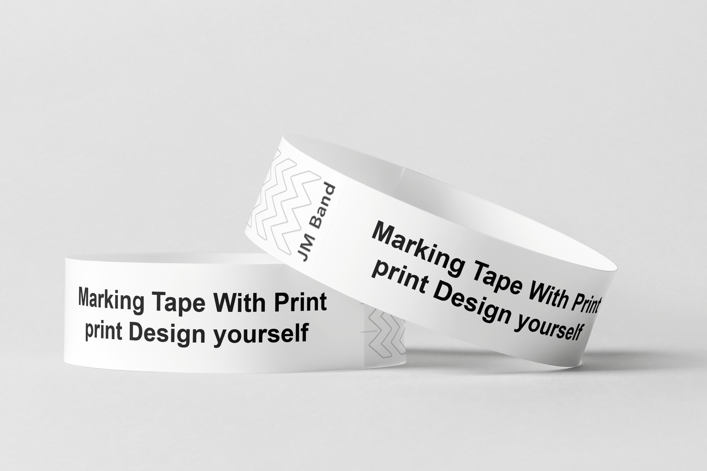 Marking Tape With Print Paper wristbands JM Band UK 10 White 