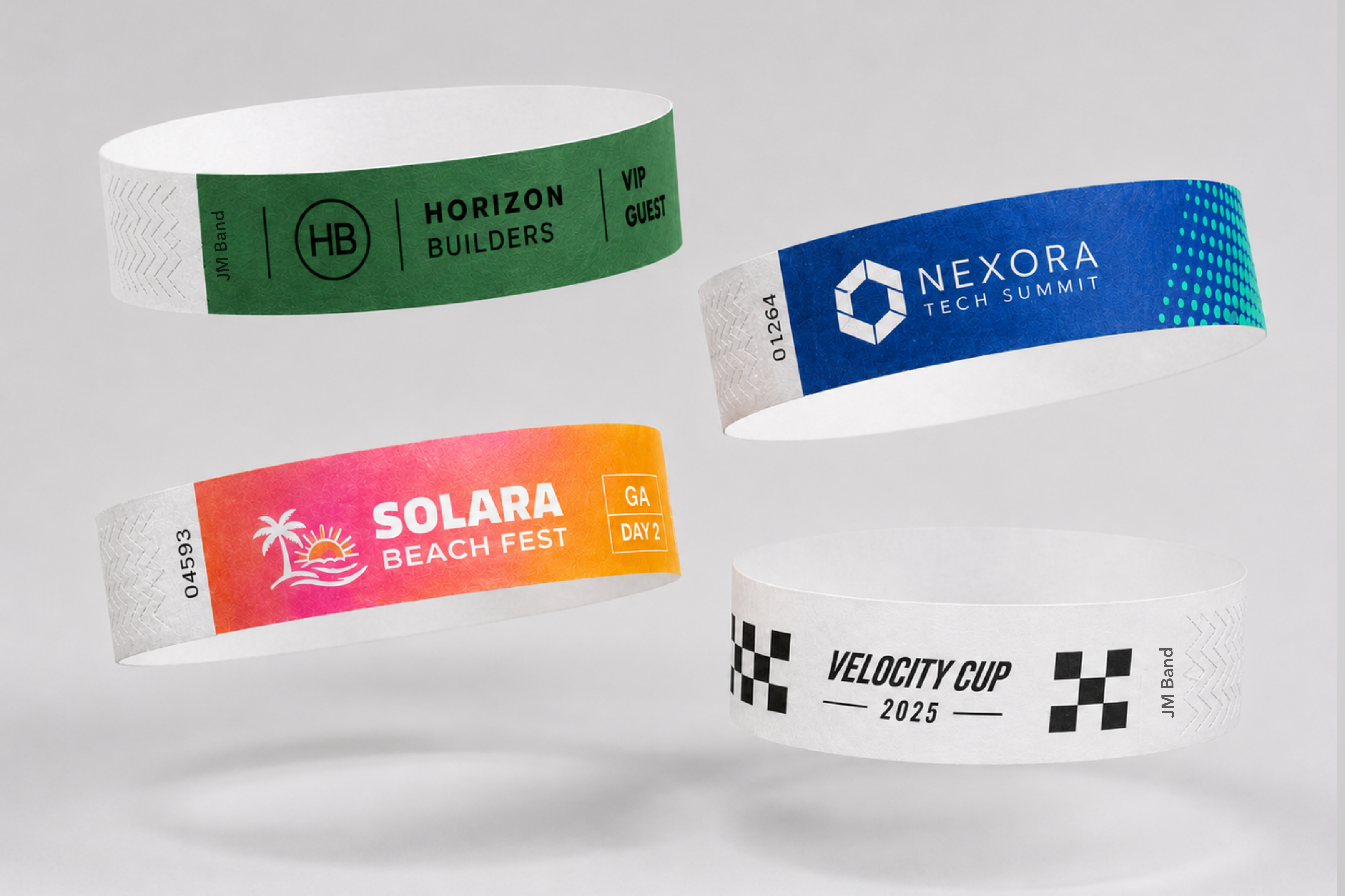 Paper Wristbands for Events with Logo: Access Control, Colours and Organisation