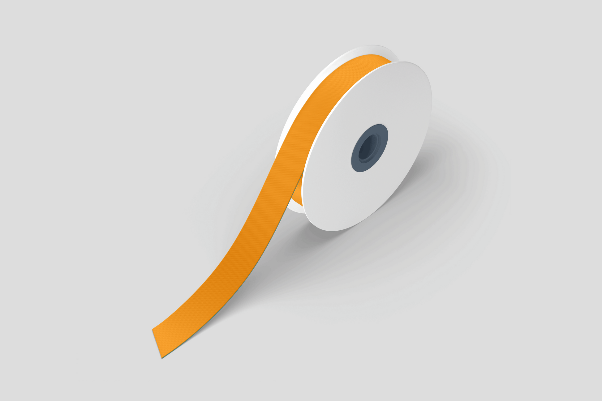 Polyester Satin Ribbon 15 mm Super Ribbon JM Band UK Orange  