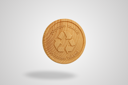 Embossed Wooden Tokens
