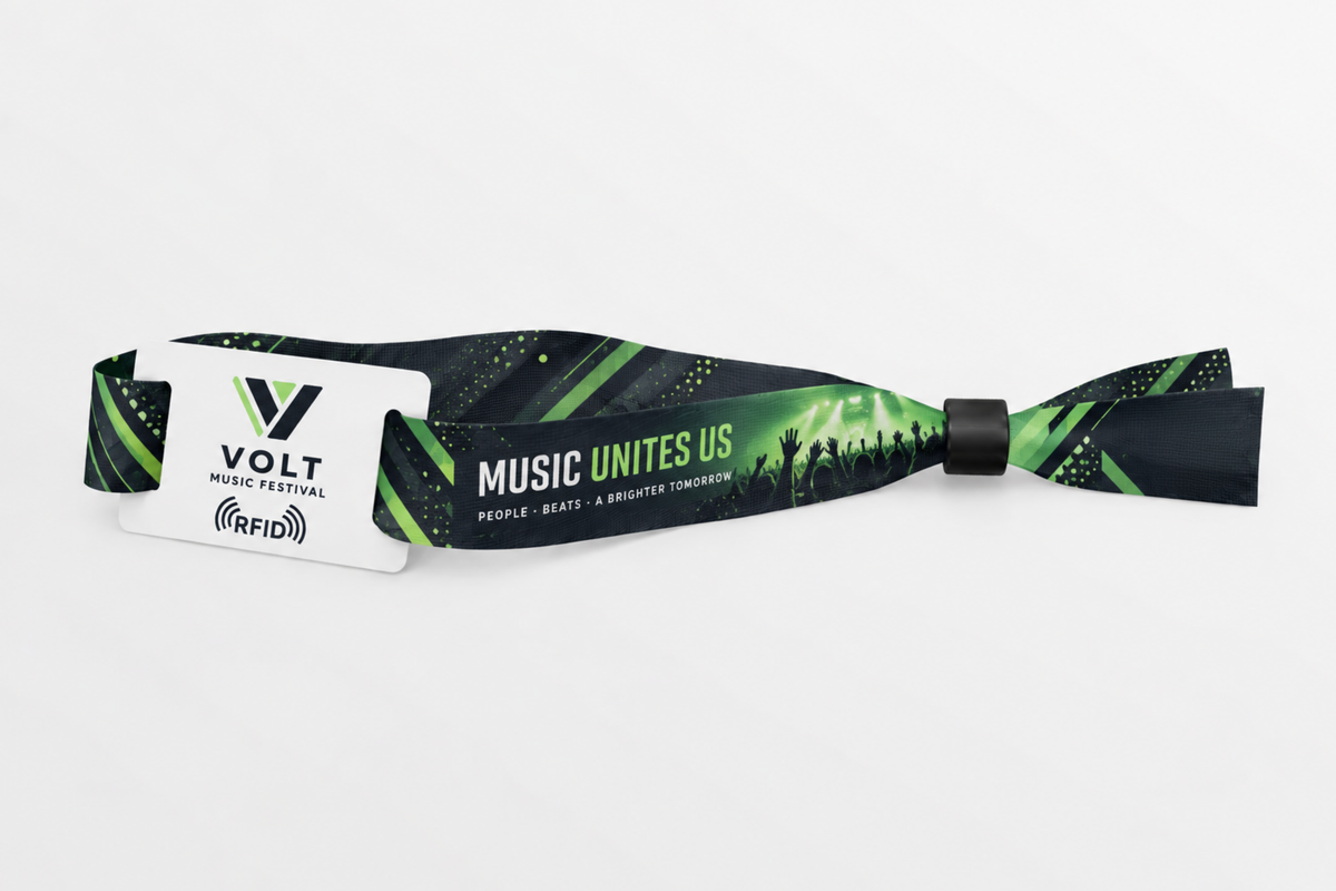 RFID rPET Fabric Wristbands