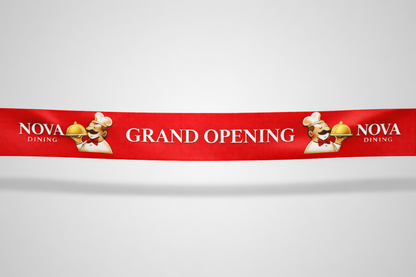Inauguration Ribbon with Colour Print