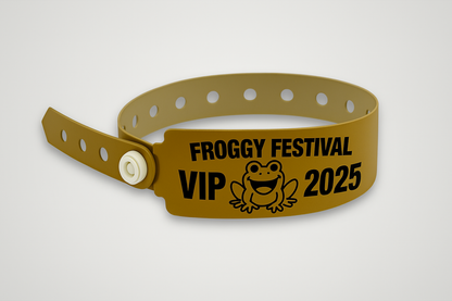Vinyl Wristbands "W-Shape" with Print