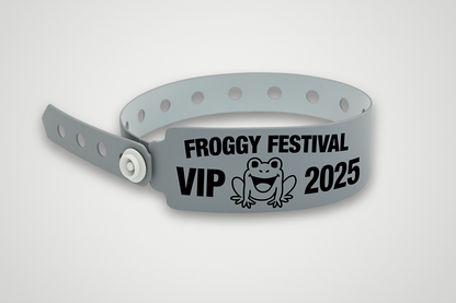 Vinyl Wristbands "W-Shape" with Print