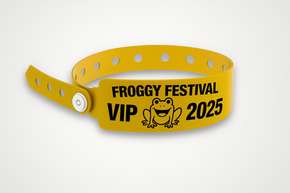 Vinyl Wristbands "W-Shape" with Print