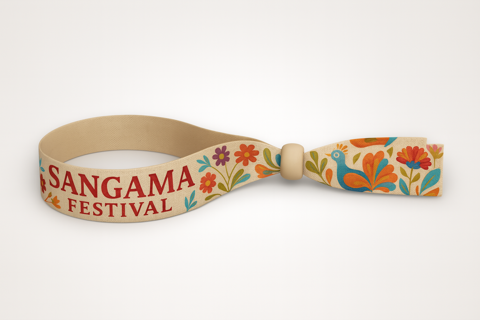Bamboo Fabric Wristband Print