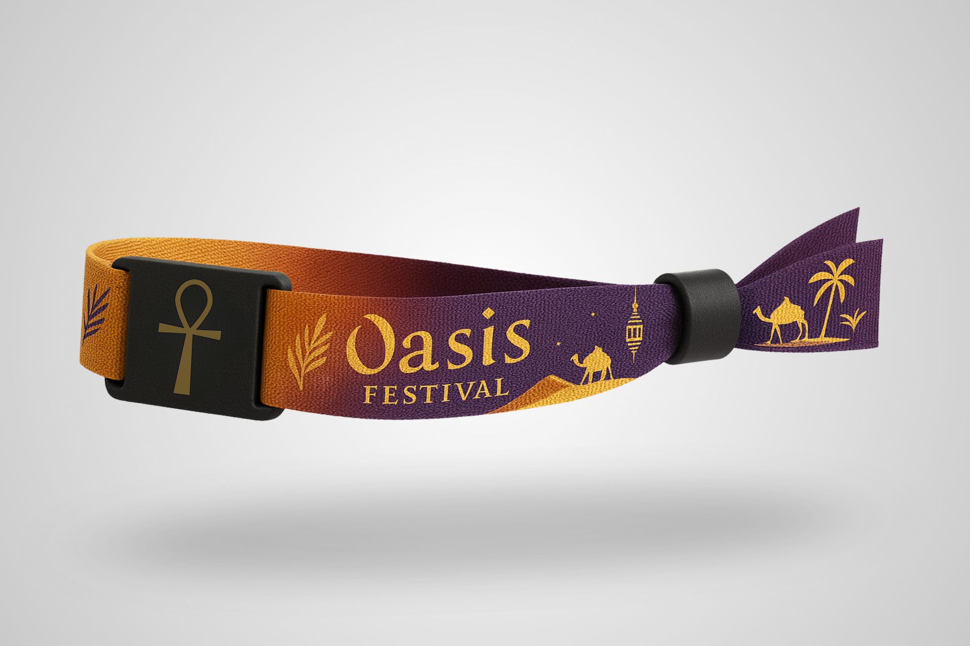 RFID Fabric Wristband ABS Slider