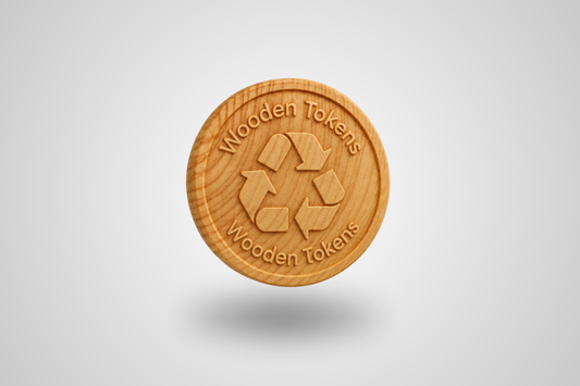 Buy Embossed Wooden Tokens with Custom Design from JM Band®