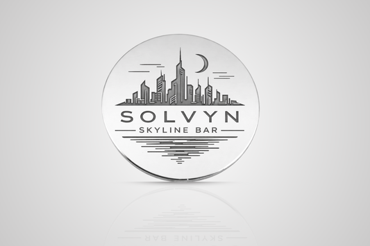 Metal tokens in silver with engraved logo from JM Band®