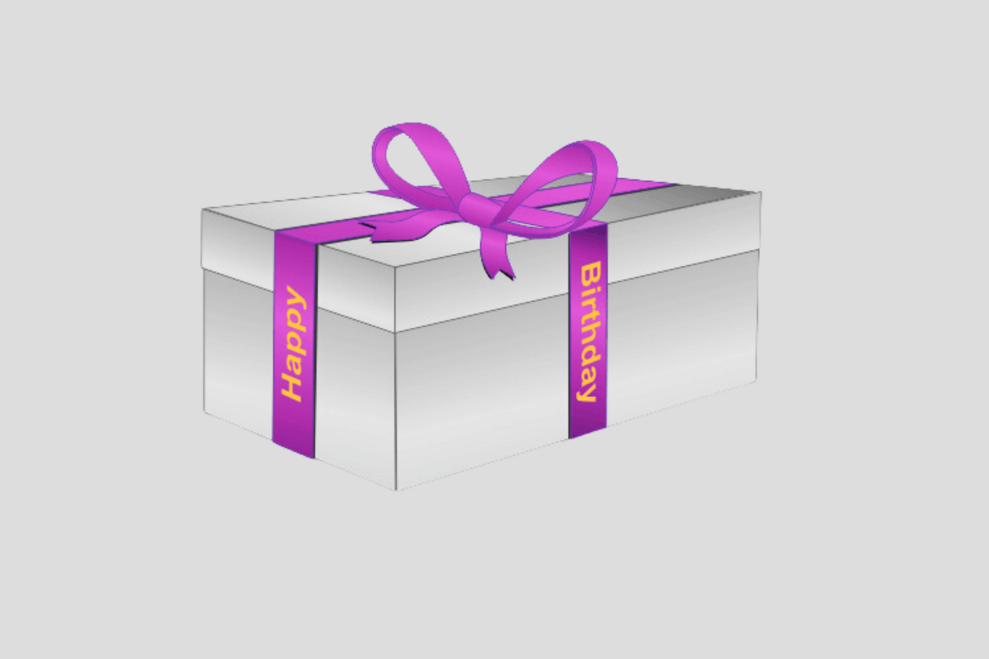Birthday shop gift ribbon