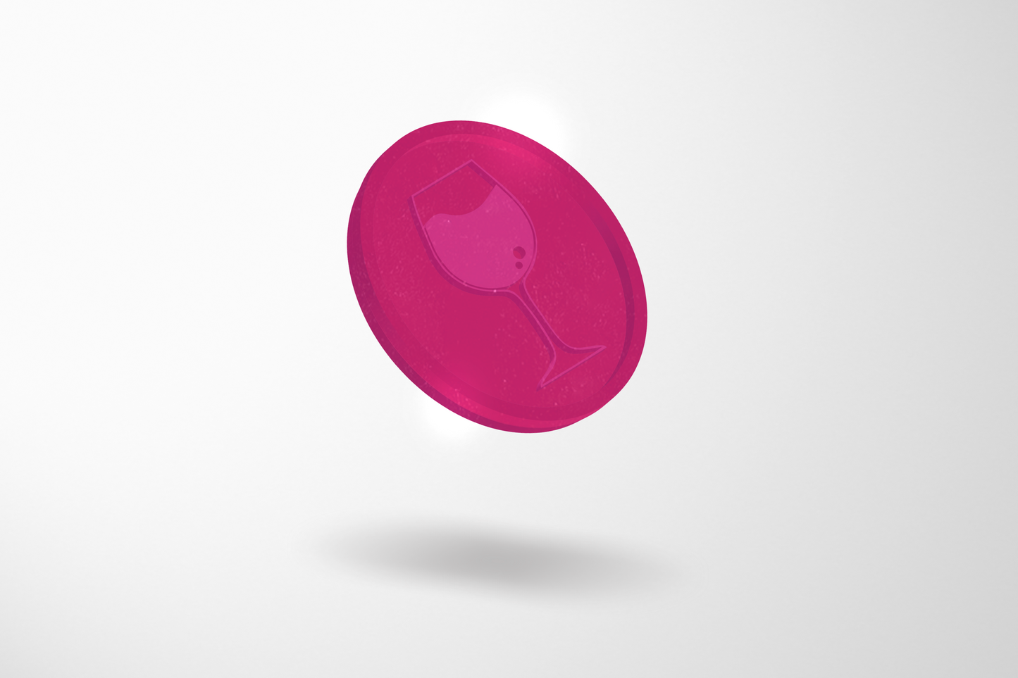 Embossed Plastic Tokens in Stock Tokens JM Band UK 1 Pink Wine