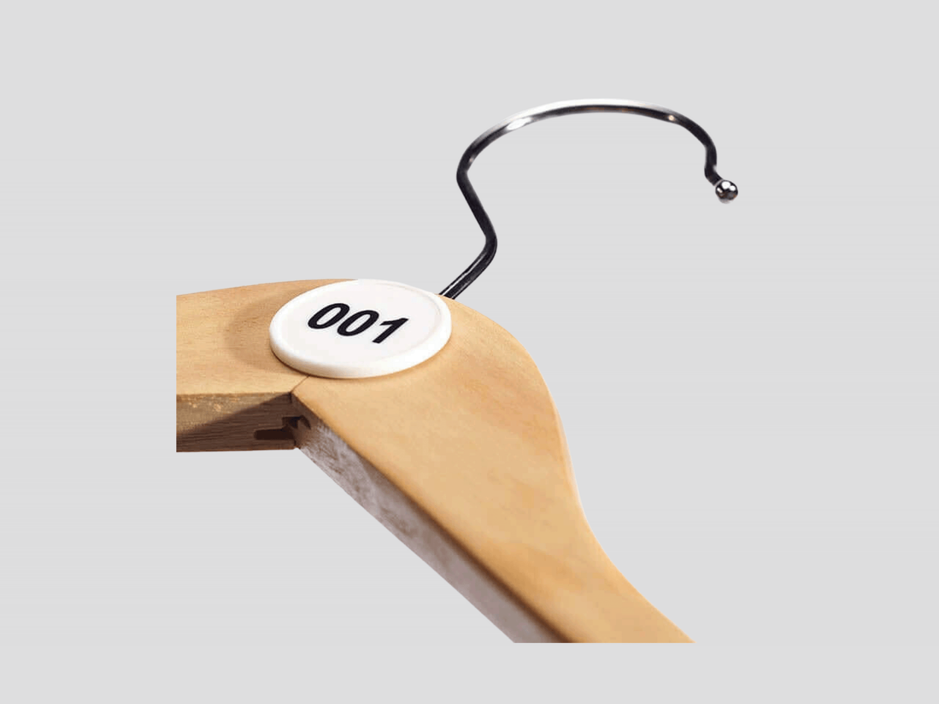 Self Adhesive Plastic Cloakroom Numbers 100 Pcs