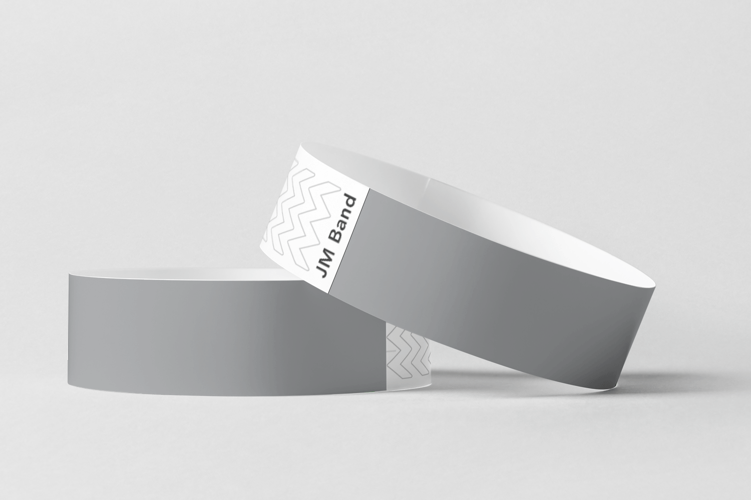 Paper Wristbands -  Plain Stock Paper wristbands JM Band UK 10 Gray 
