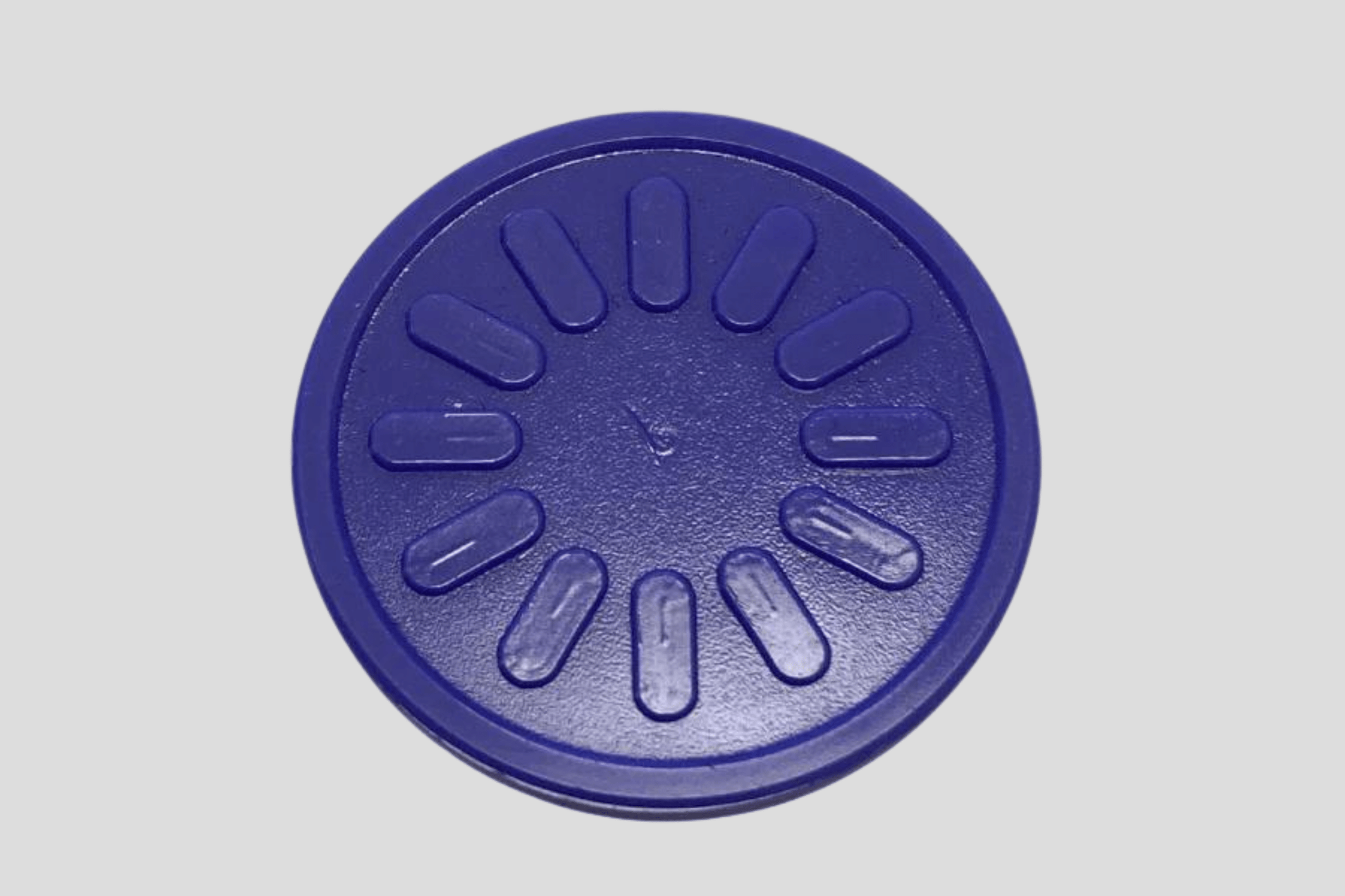 Embossed Plastic Tokens in Stock Tokens JM Band UK 1 Purple Flower