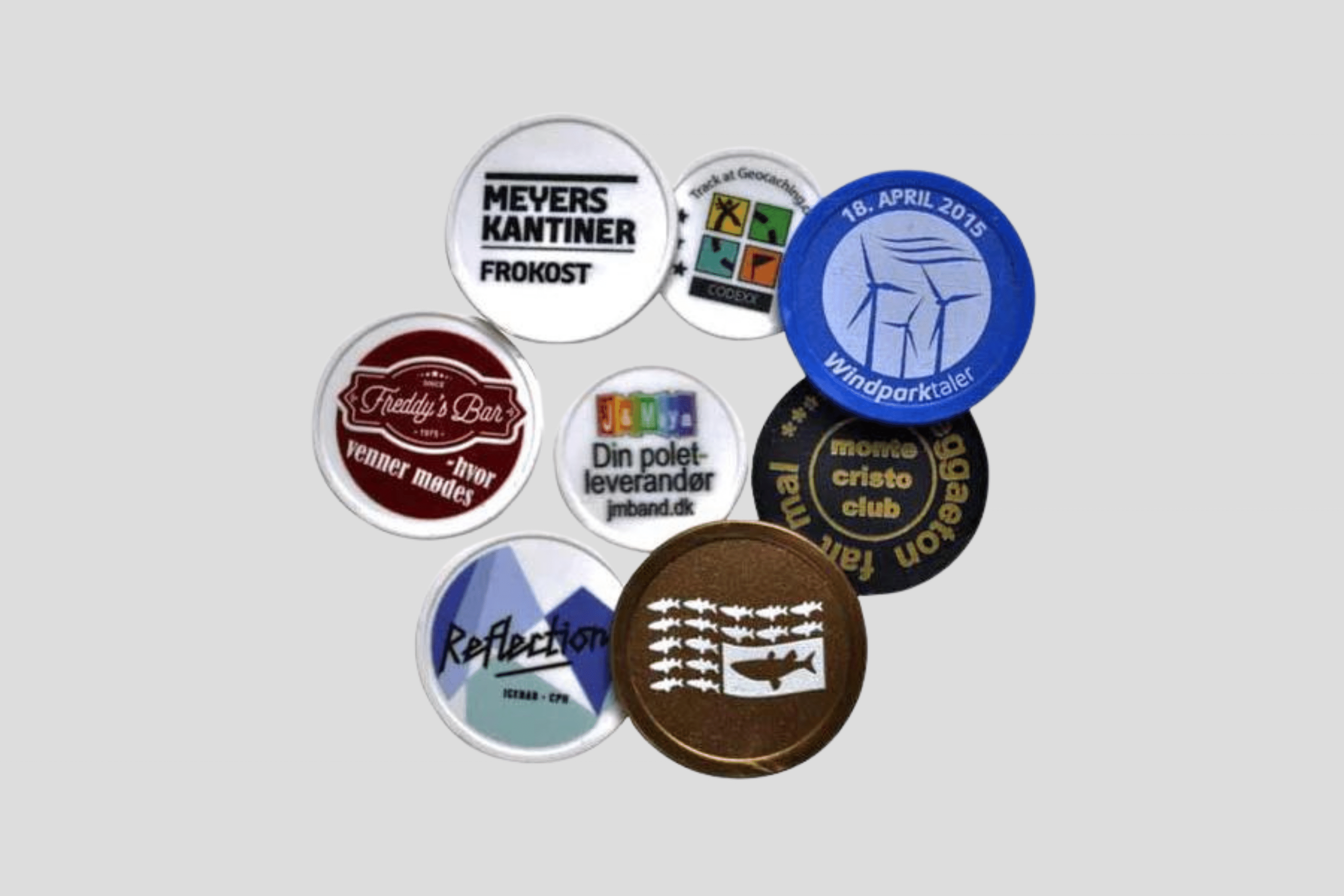 Tokens Printed Plastic