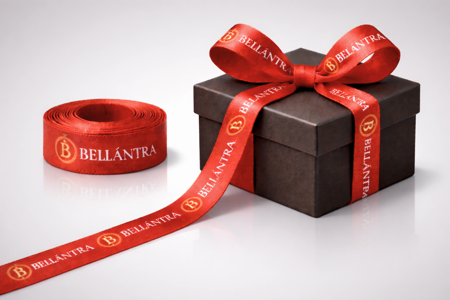 ECO PET Fabric Gift Ribbon with Colour Print